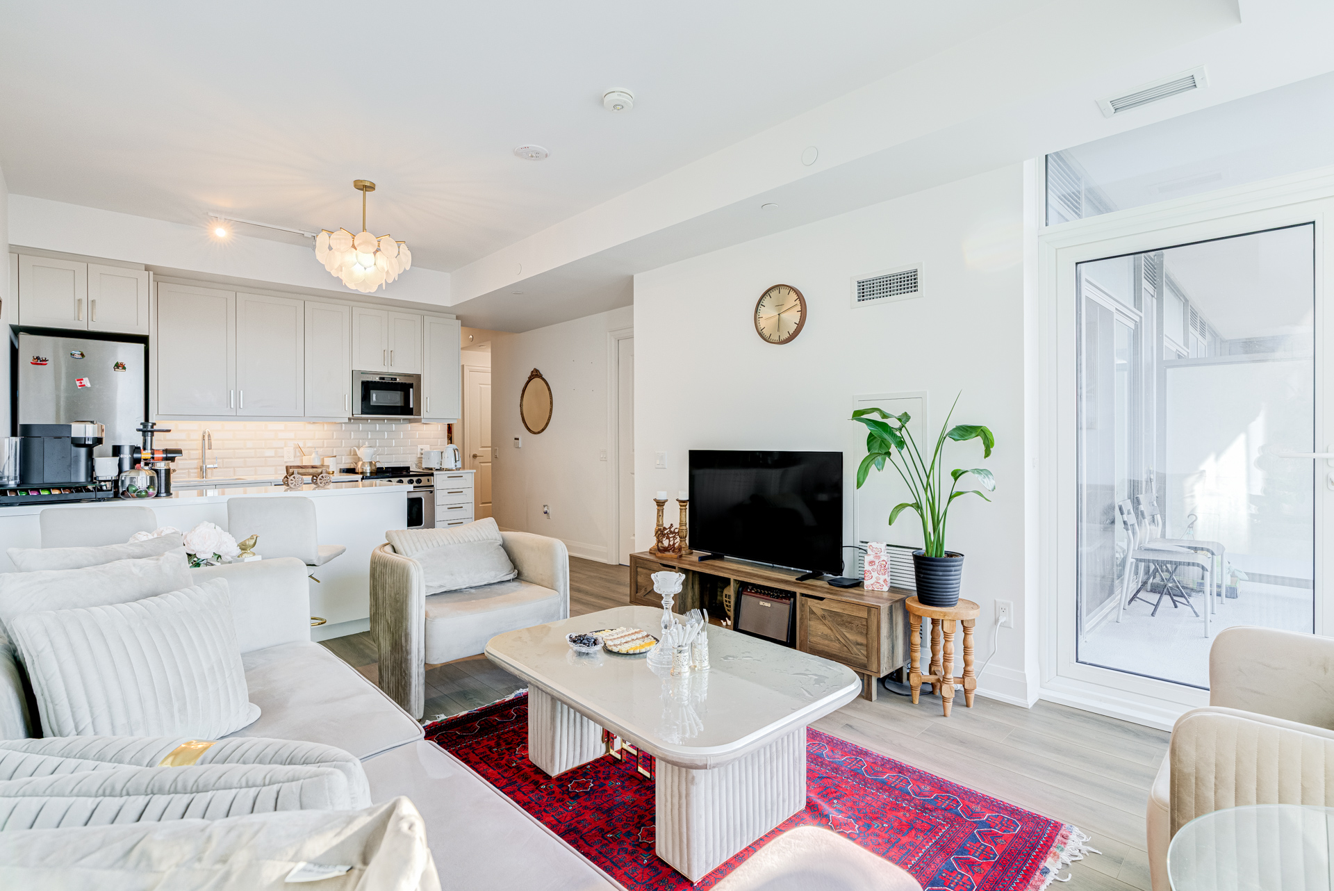 Open-concept living space