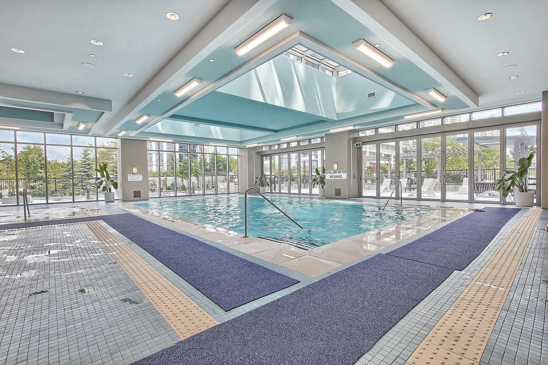 Indoor swimming pool amenity