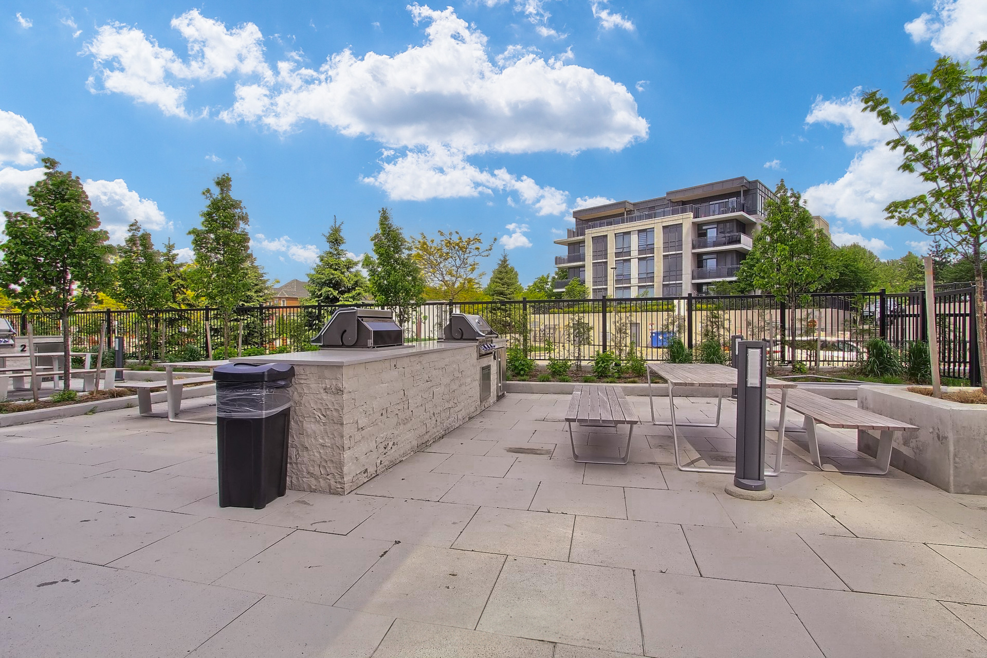 Outdoor BBQ terrace amenity